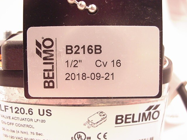 Belimo LF120 US 1/2″ CV=16 Actuator B216B+LF120 US Ships on the Same Day