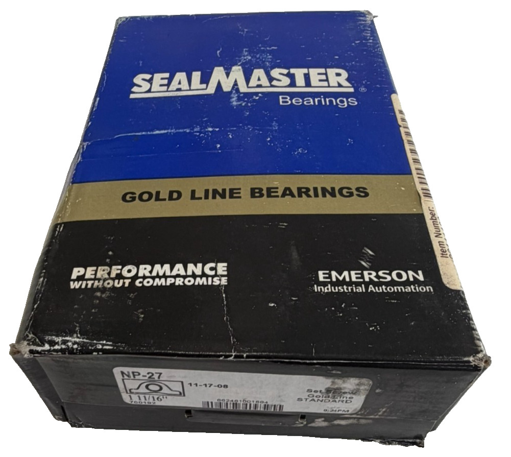 NEW SEALMASTER NP-27 PILLOW BLOCK BEARING NP27