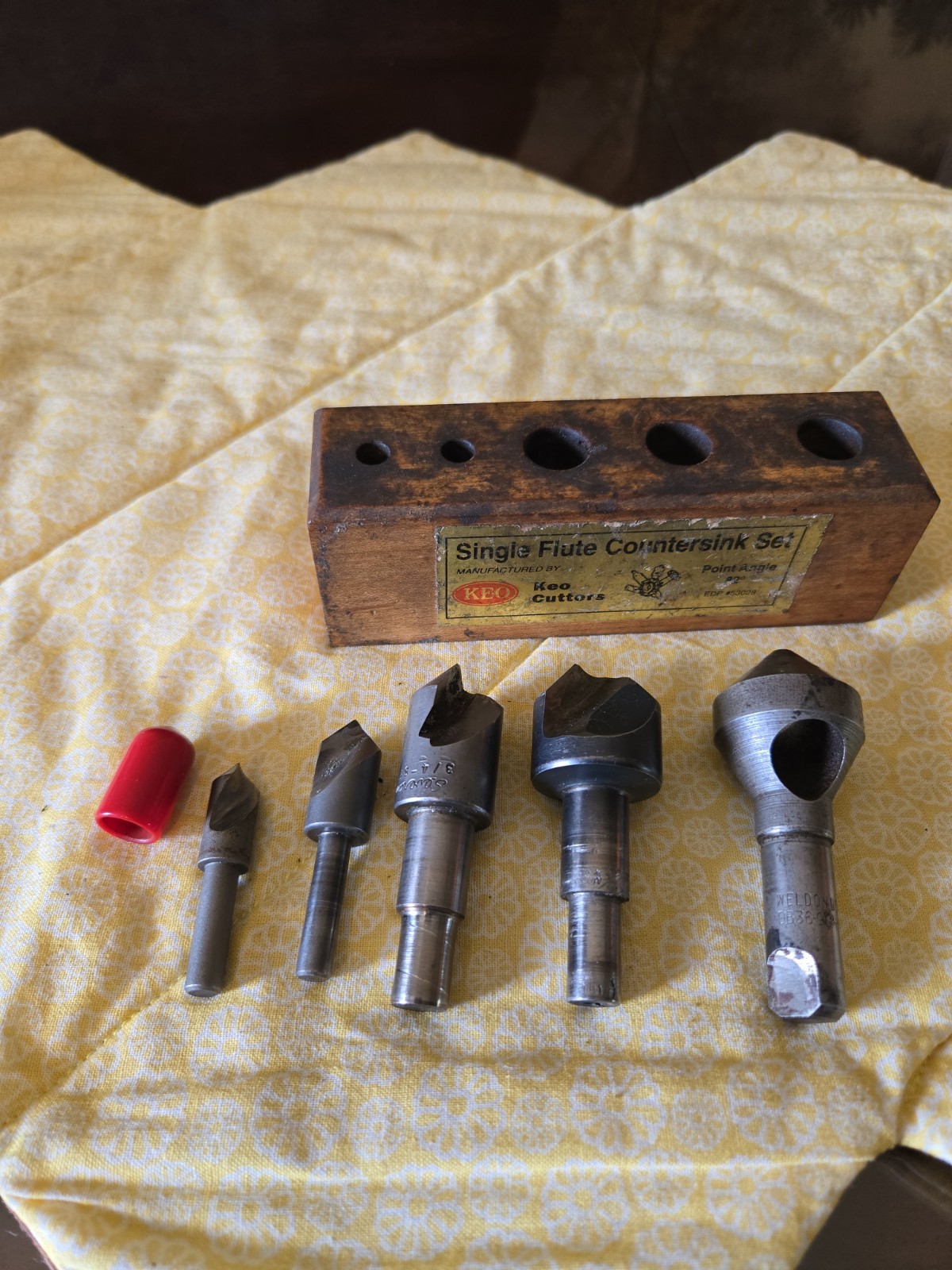 19 Assorted HSS Countersinks -Various Sizes & Styles (As Shown)