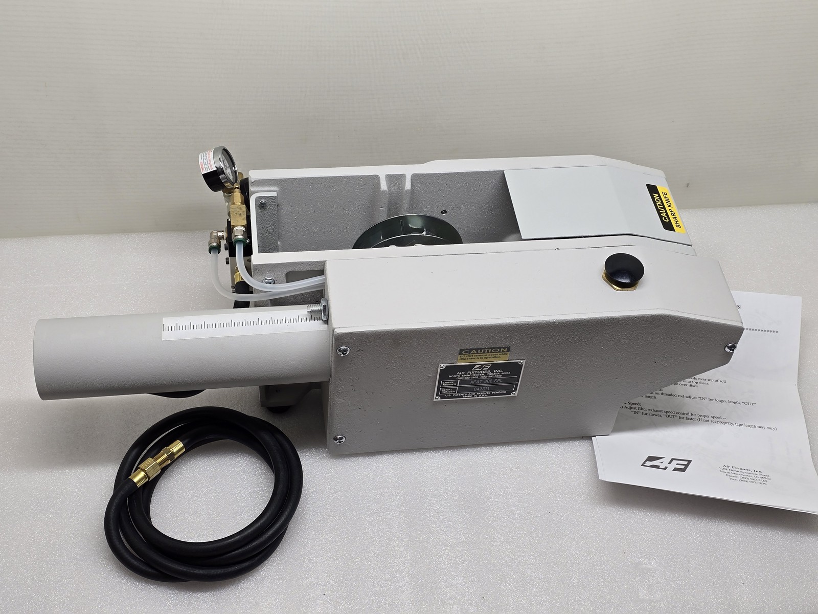Air Fixtures Inc. Air Operated Tape Dispenser WorkMaster 802, ASAT 80 SPL