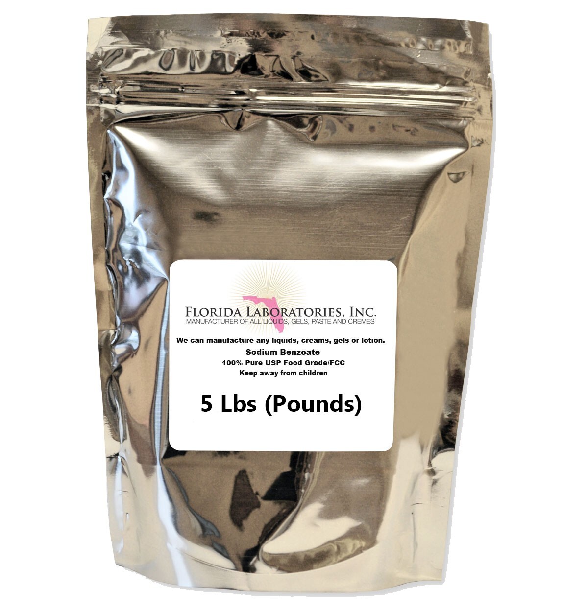 5 LBS Sodium Benzoate 100% Purity Food Grade Preservative Additive – Free Ship