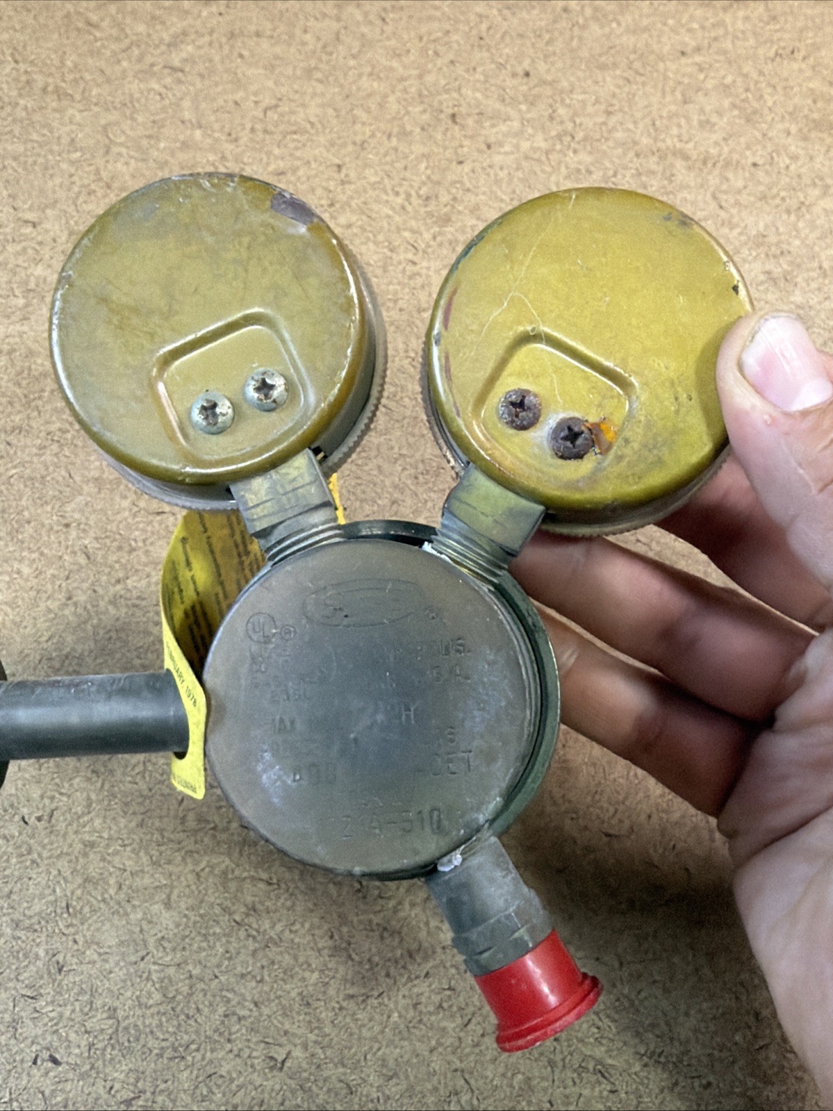 Smiths Oxygen & Acetylene Regulator H1721A-510 Used Welding Torch Gauge GUC!