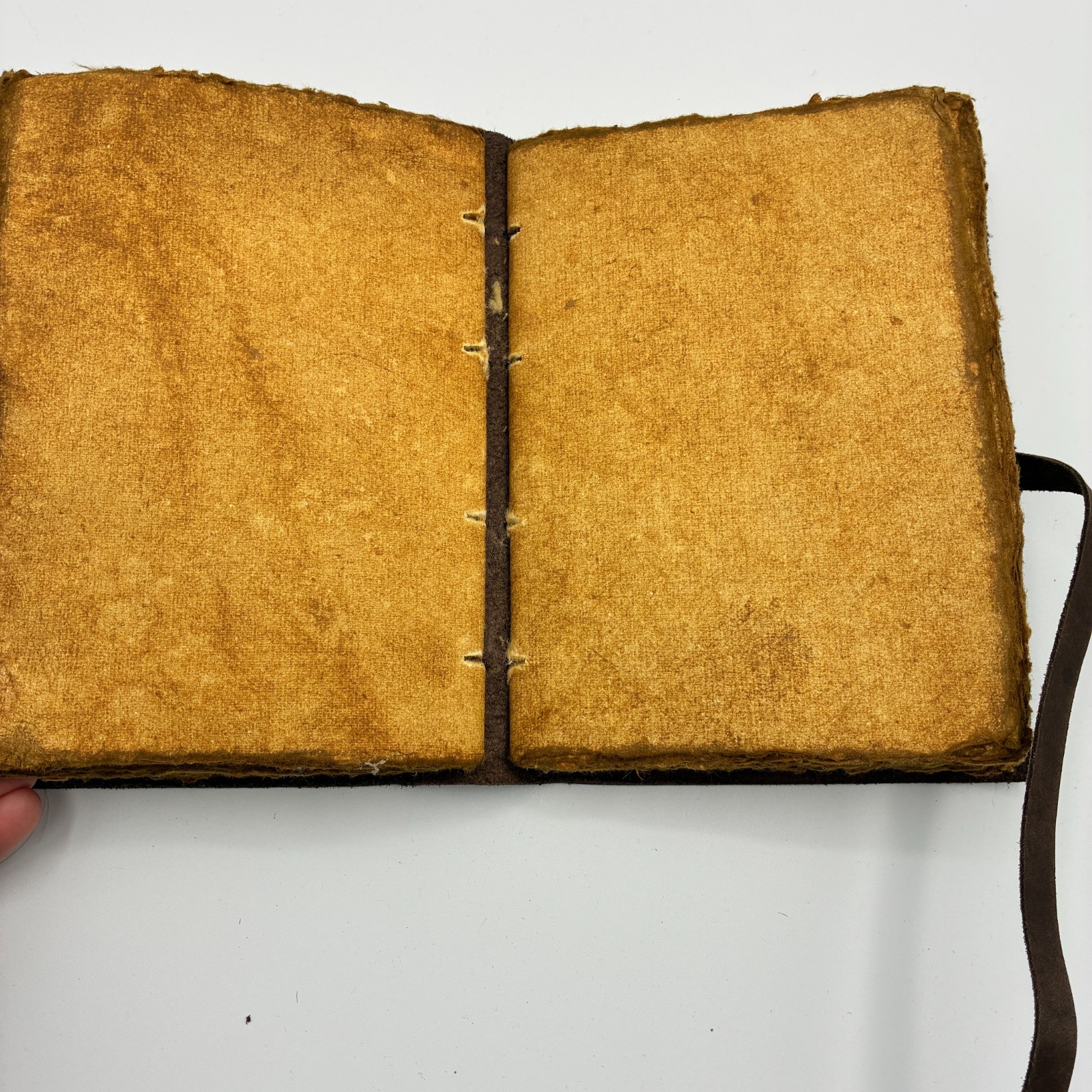 NEW Rustic Leather Bound Wrap Journal Book Handmade Paper Pages Blank