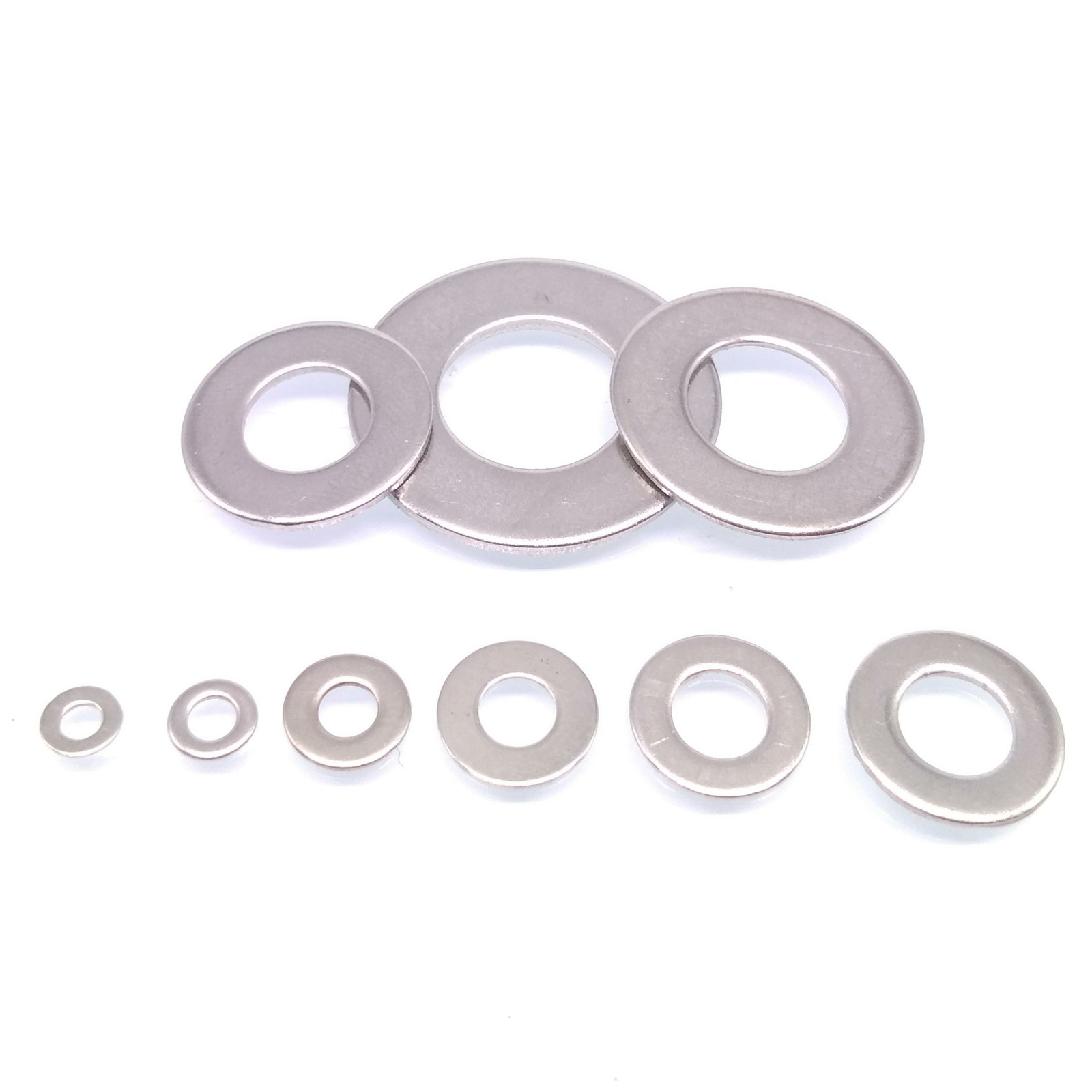 1240pcs Stainless Steel Flat Washers Assortment Kit