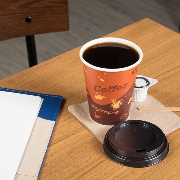 Karat 8oz Paper Hot Coffee Cups 1000 ct Disposable for Cafes