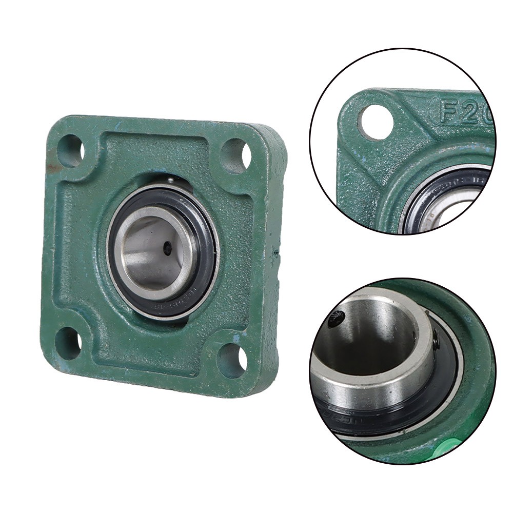 4 PCS UCF205-16 Solid Base Pillow Block Flange Bearing 1″ Bore 4 Bolt