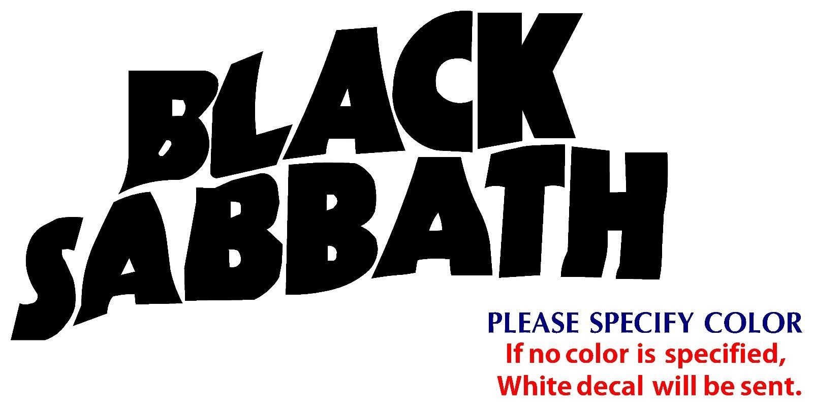 Black Sabbath Metal Graphic Die Cut decal sticker Car Truck Boat Window 12″