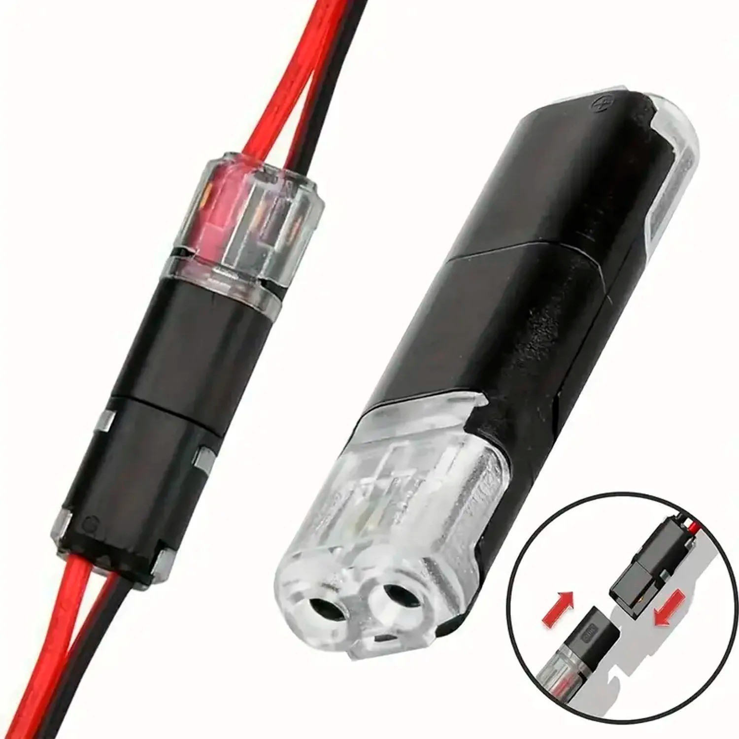 50PCS Plug-In Quick Wire Connectors Reusable Clamp Terminal Blocks for Cables