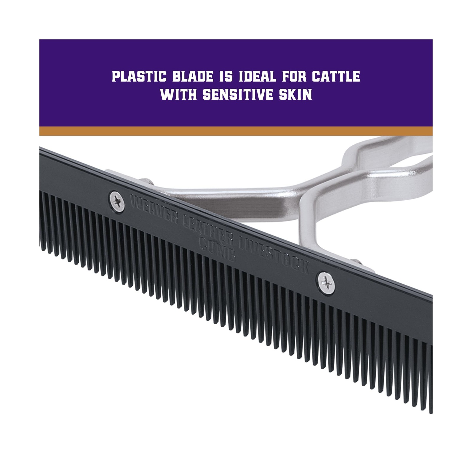 Weaver Leather Livestock Show Comb Black Fast Ship