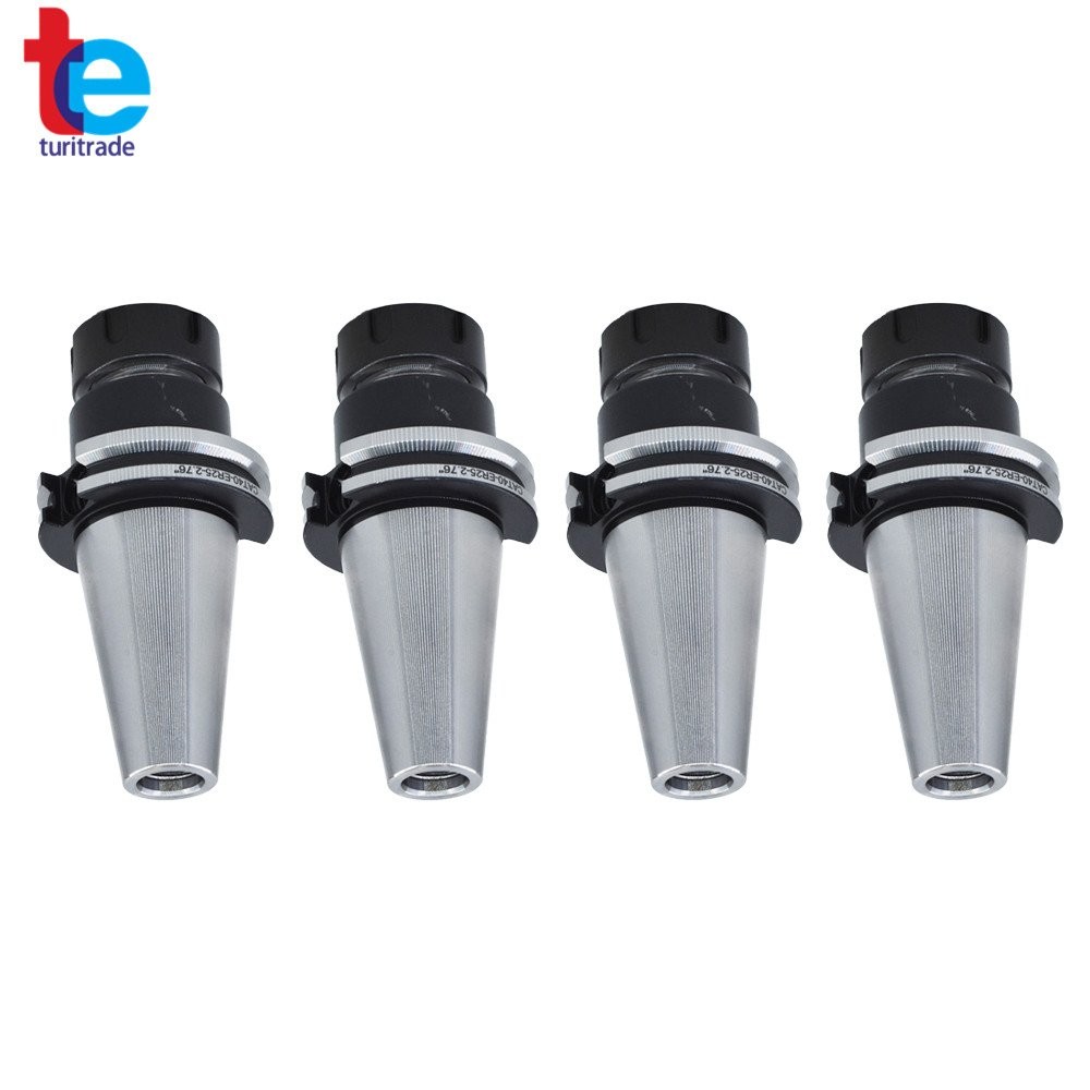 4×CAT40 ER25 Collet Chuck W. 2.76″ Gage Length 4 Chucks Tool Holder Set