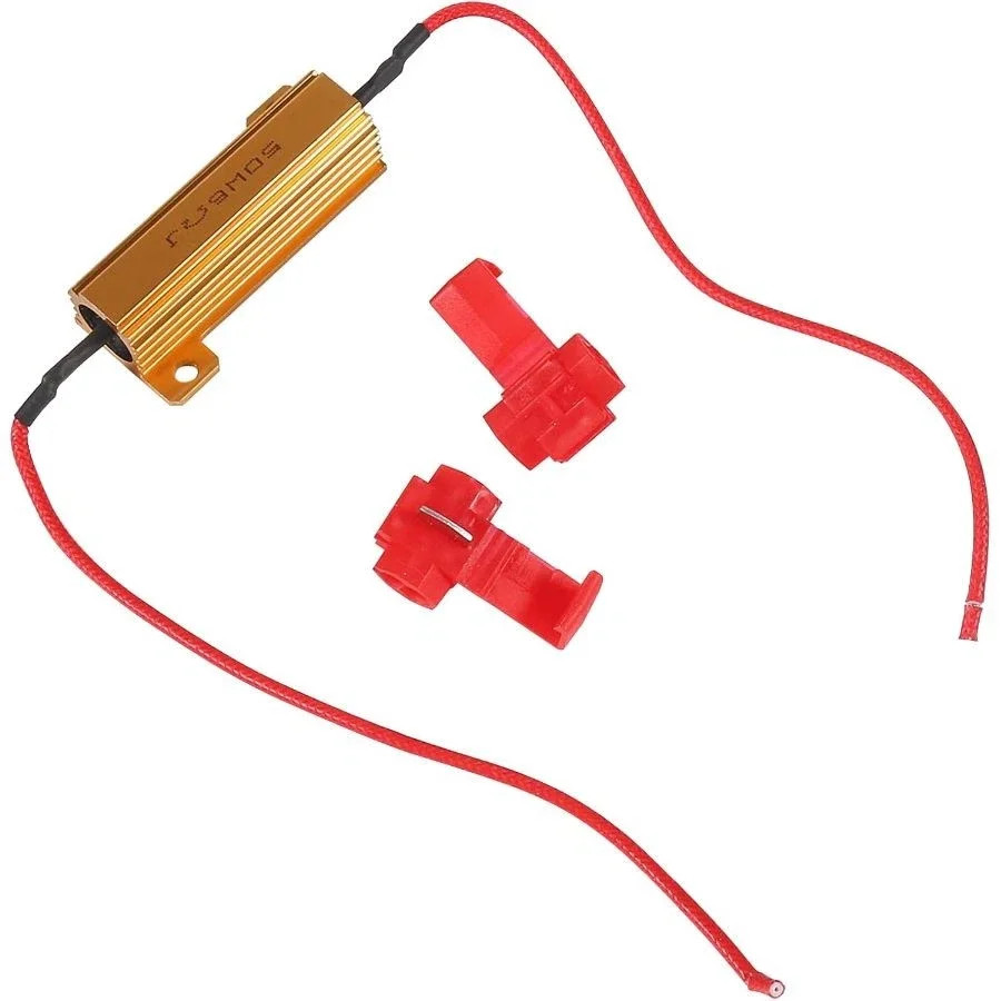 4PCS 50W 6 Ohm LED Load Resistor Indicator Ballast Flash Rate Relay for Car Turn