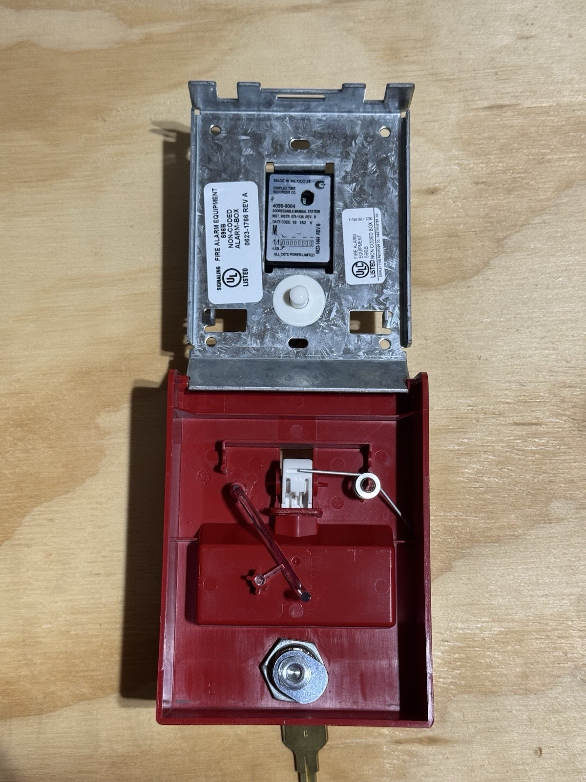 Simplex 4099-9004 Addressable IDNet Pull Station TESTED WORKING