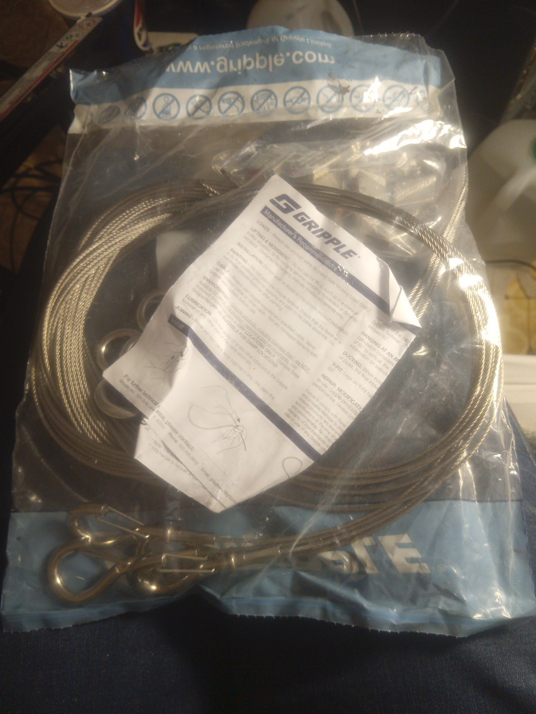 Gripple Stainless Hook Hanger No2 Pack/10 HF2-HS-10FT 100 LB Load *FREE S&H