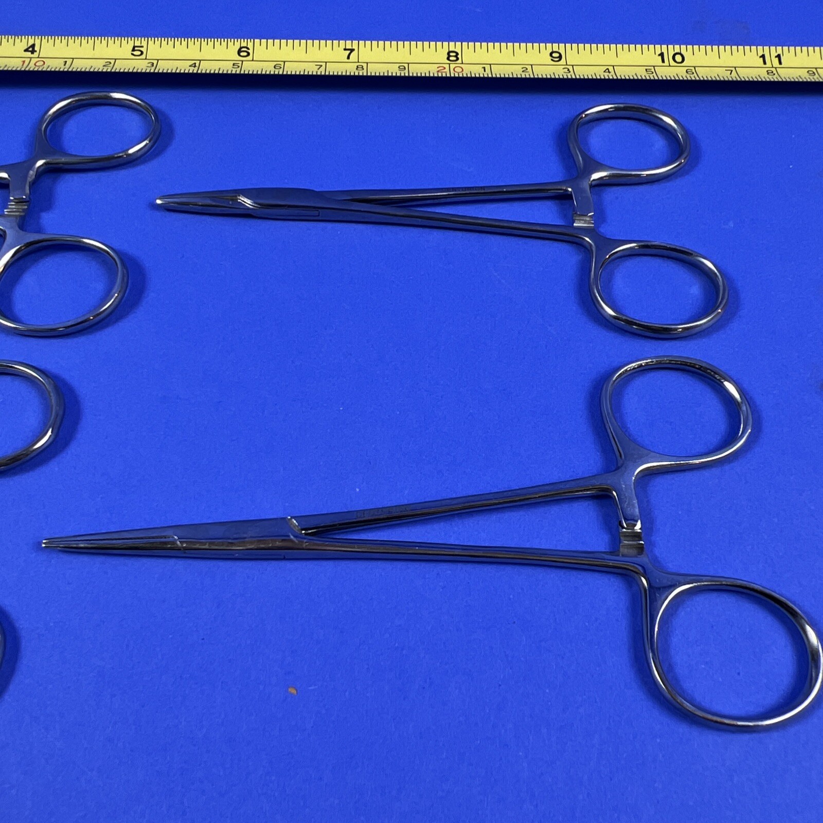 Centurion Forceps Stainless Steel Curved and Straight lot of 4