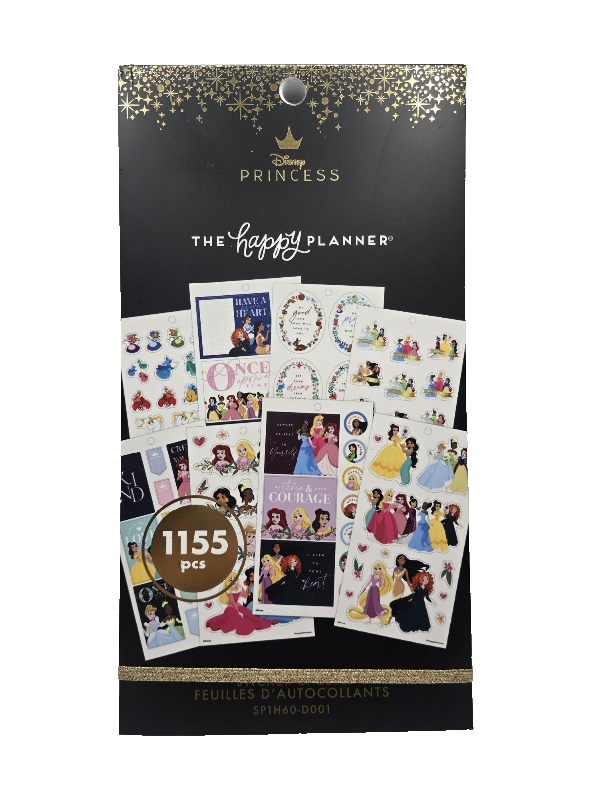 2 The Happy Planner Disney Princess Sticker Sheets SP1H60-D001 & D002 = 2473
