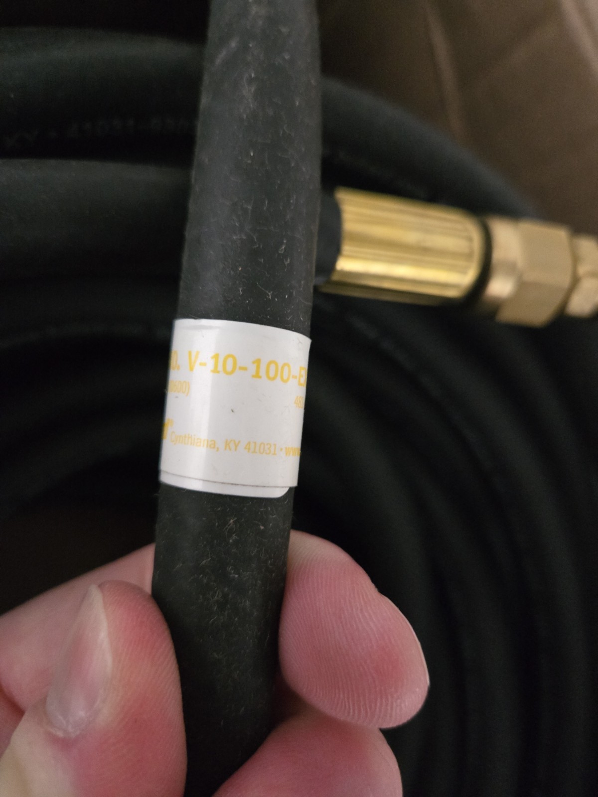 BULLARD AIR SUPPLY HOSE 100′ V10 V-10-100-EXT INTERCHANGE BLACK