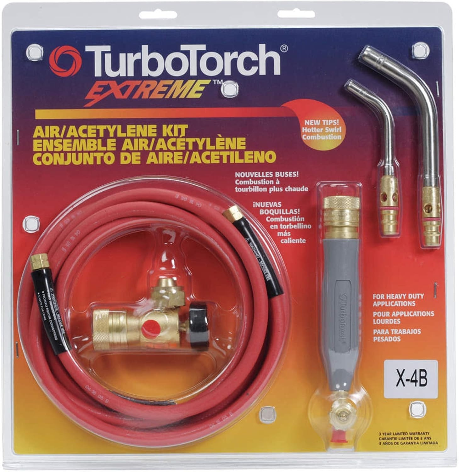 TurboTorch Manual Torch Kit Air Acetylene X-4B Swirl Combustion 0386-0336