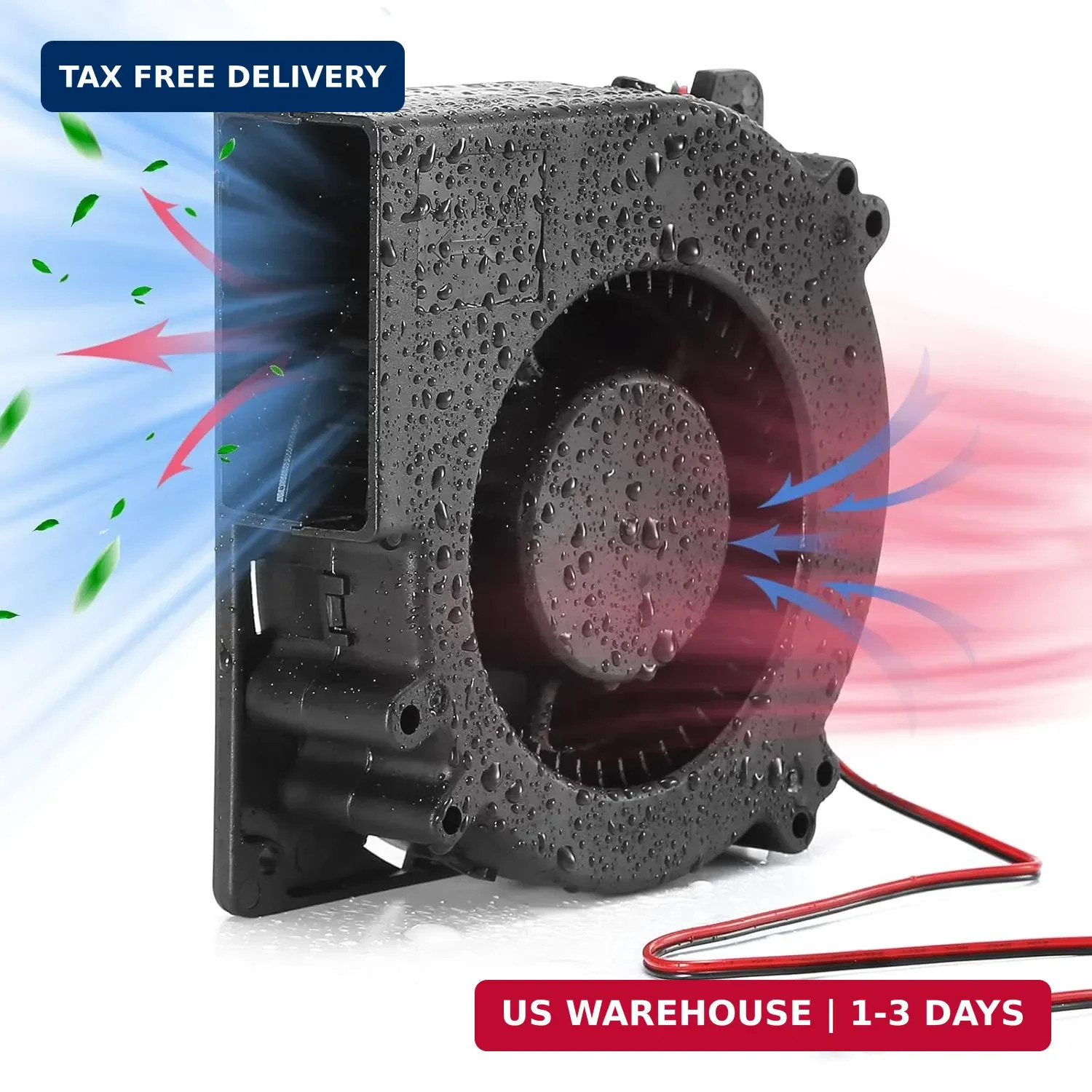 12V DC Blower Fan Brushless Exhaust High Airflow 3000RPM 120X32Mm (4.72″) – 2-Pi