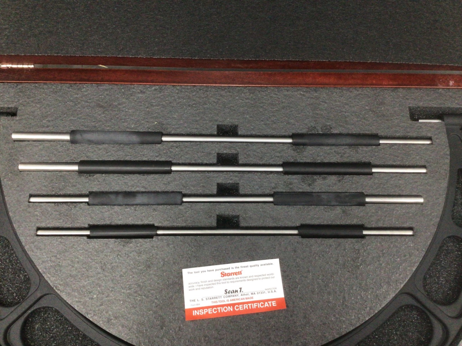 STARRETT 224.1GRLZ Anvil Micrometer Set,6 to 12″ Range 53VD30