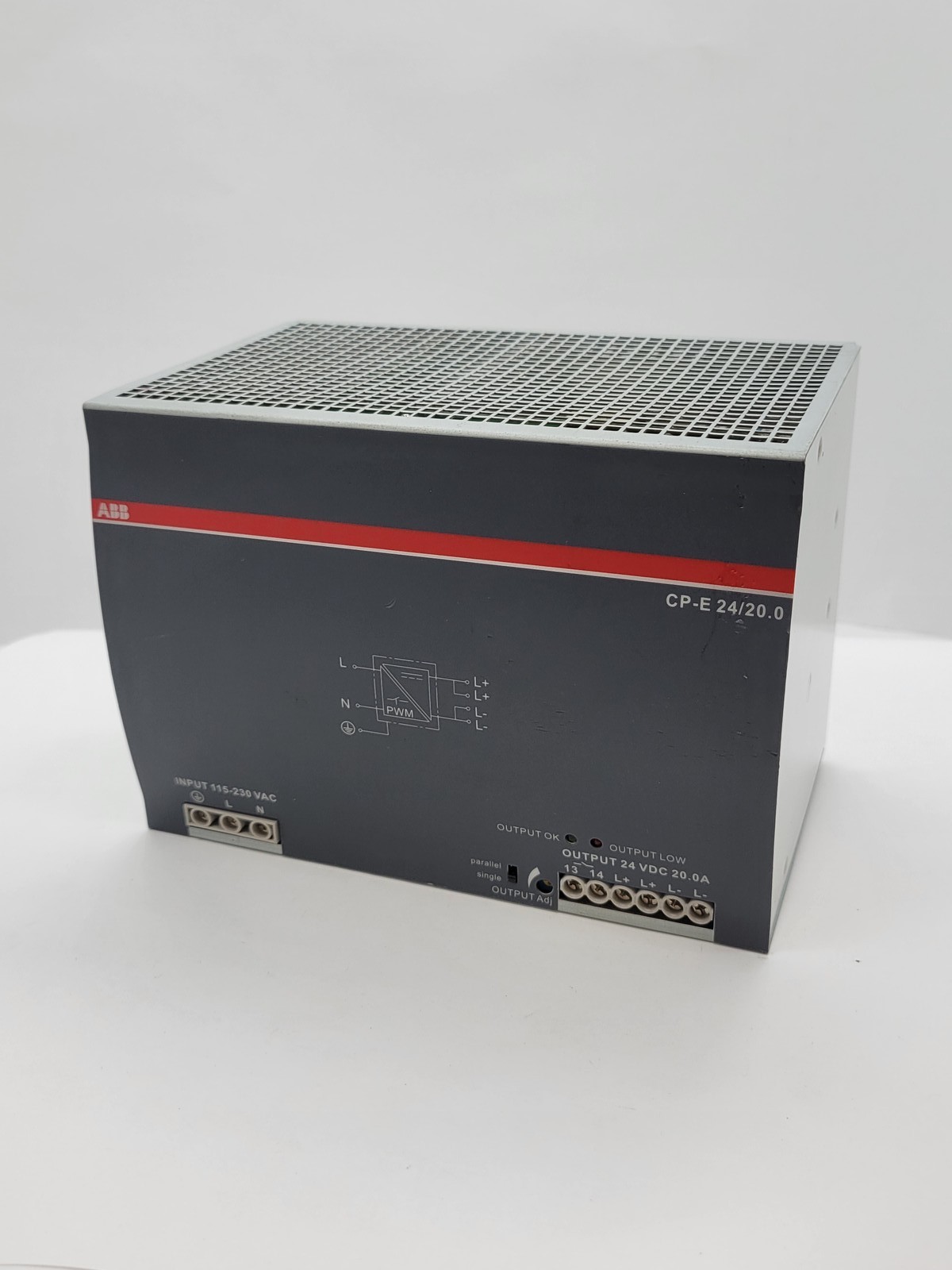 ABB CP-E-24/20.0 Switching Power Supply 115/230V Input 24V 20.0A Output
