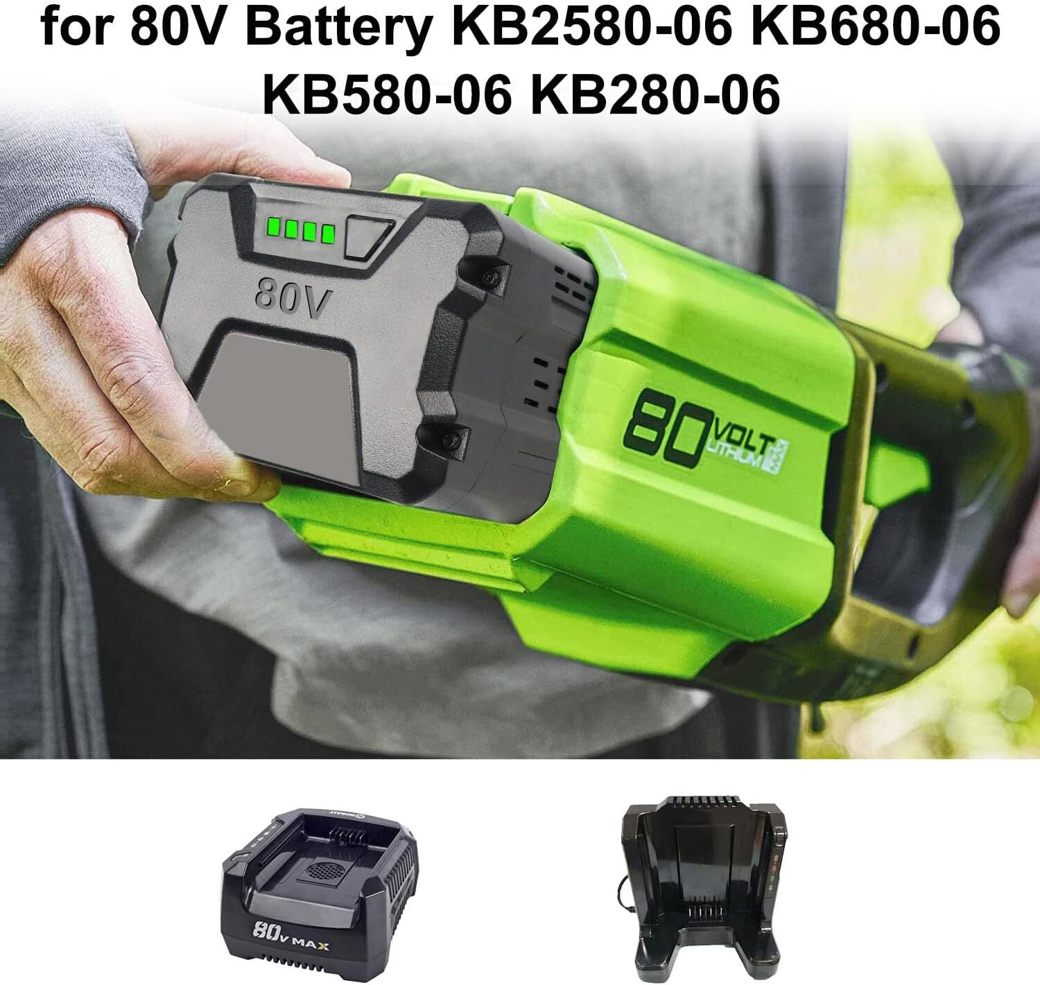 3.0Ah 80V Battery Lithium for Kobalt KB2580-06 KB680-06 KB280-06 2910303-RC NEW