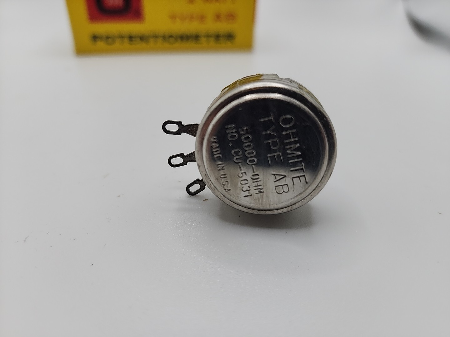 Ohmite CU-5031 2 Watt Type AB Potentiometer 50000 Ohm NOS