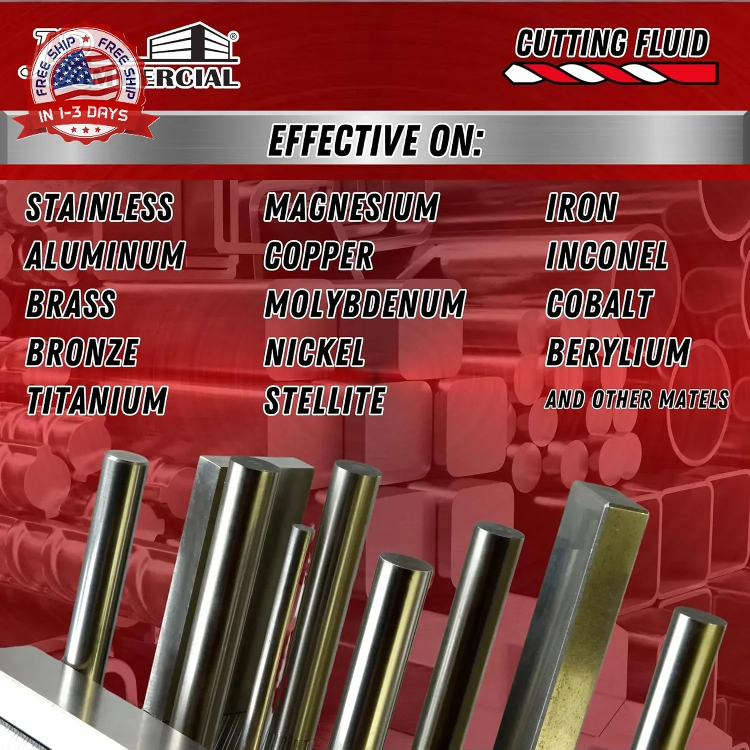 Cutting Fluid 16 OZ, Cutting, Tapping, and Drilling Lubricant for All Metals, Re