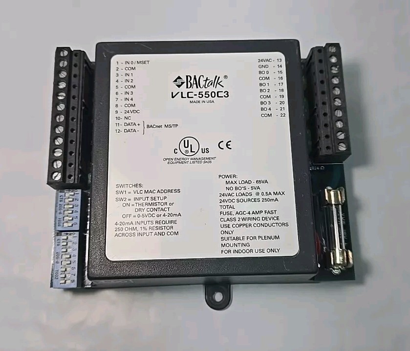 Alerton VLC-550C3 BACtalk BACnet-Compliant Field Programmable Controller
