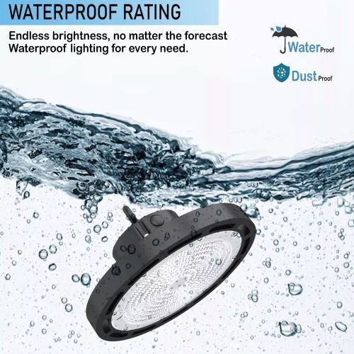 150W LED UFO High Bay Light Warehouse Commercial Industrial 5000K AC 100-277V