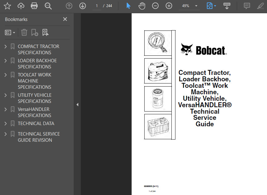 BOBCAT T770 COMPACT TRACK LOADER OPERATORS SERVICE REPAIR SHOP MANUAL PDF USB