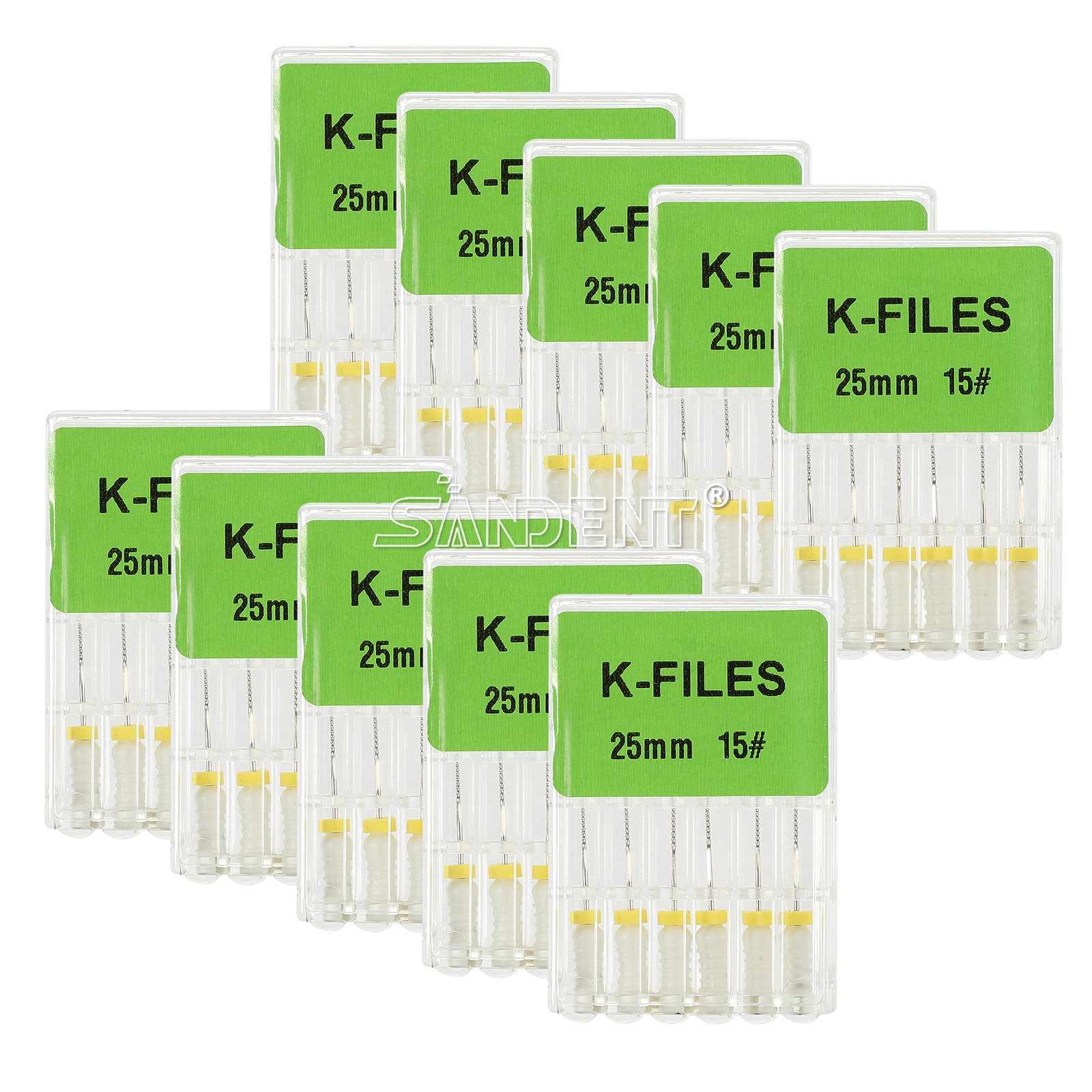 60 pcs Dental Endodontic K File Root Canal Hand Use K-Files 25mm
