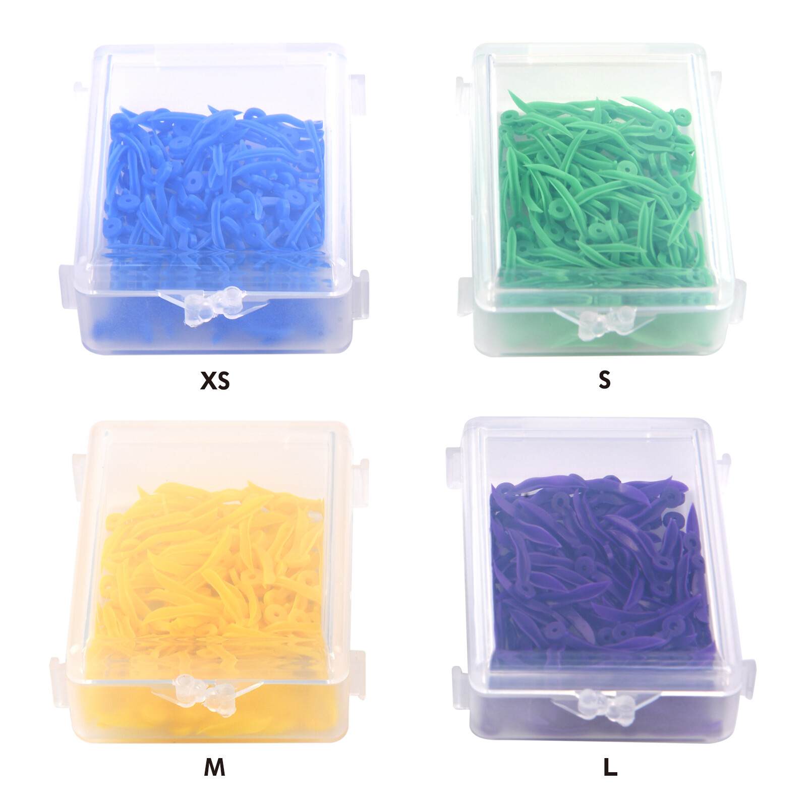 Disposable Plastic Wave Shape Dental Wedges Teeth Wedge Tooth Gap 400 Pcs