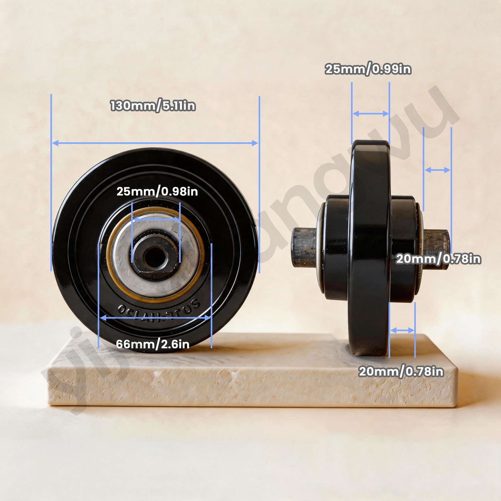 Mini Skid Steer Track Loader Rear Idler Wheel EG360 HT360 MS360 YSRT14 TWO Pack