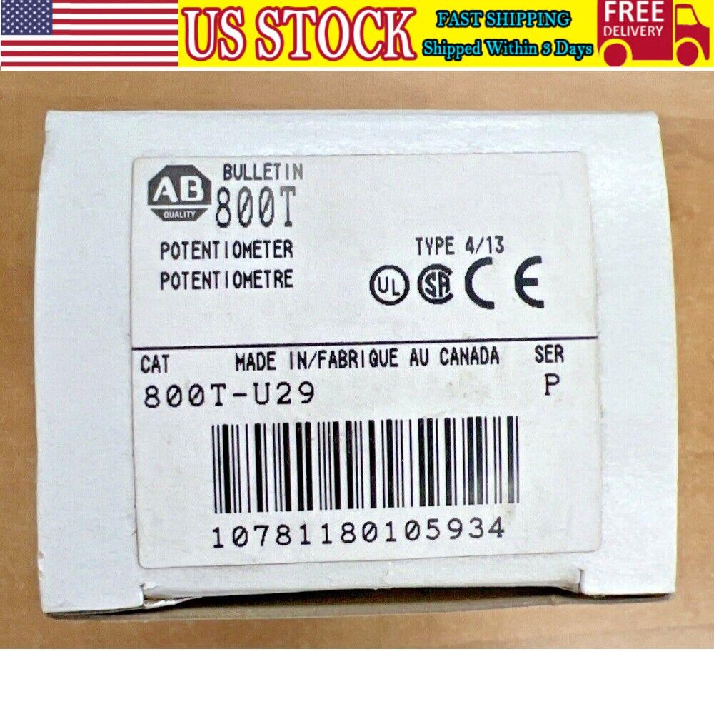 Allen Bradley 800T-U29 Potentiometer Brand New in Box 800TU29 US Free Tax