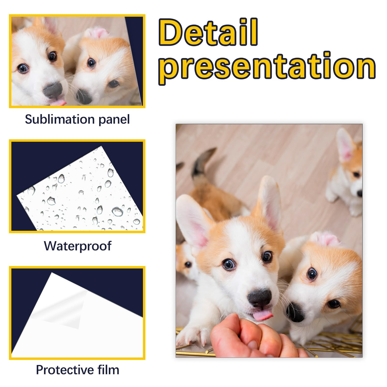 20 Pcs Sublimation 8 x 10 inches, 20 Metal Photo 20*25 cm