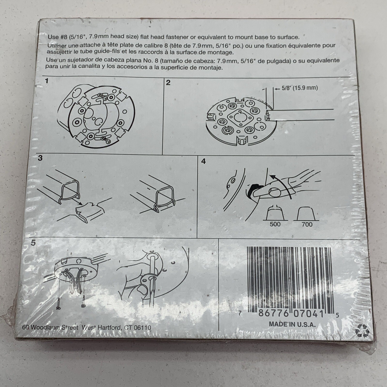 Wiremold V5737A Open Base Round Extension Box Fitting 2-Gang 5-1/2″