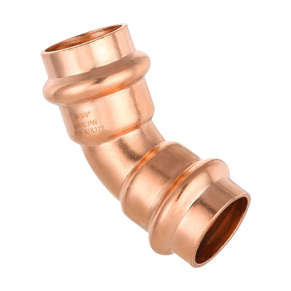 10 PCS EFIELD 3/4 » Press Fit 45 Degree Elbow Copper Fittings, No Lead