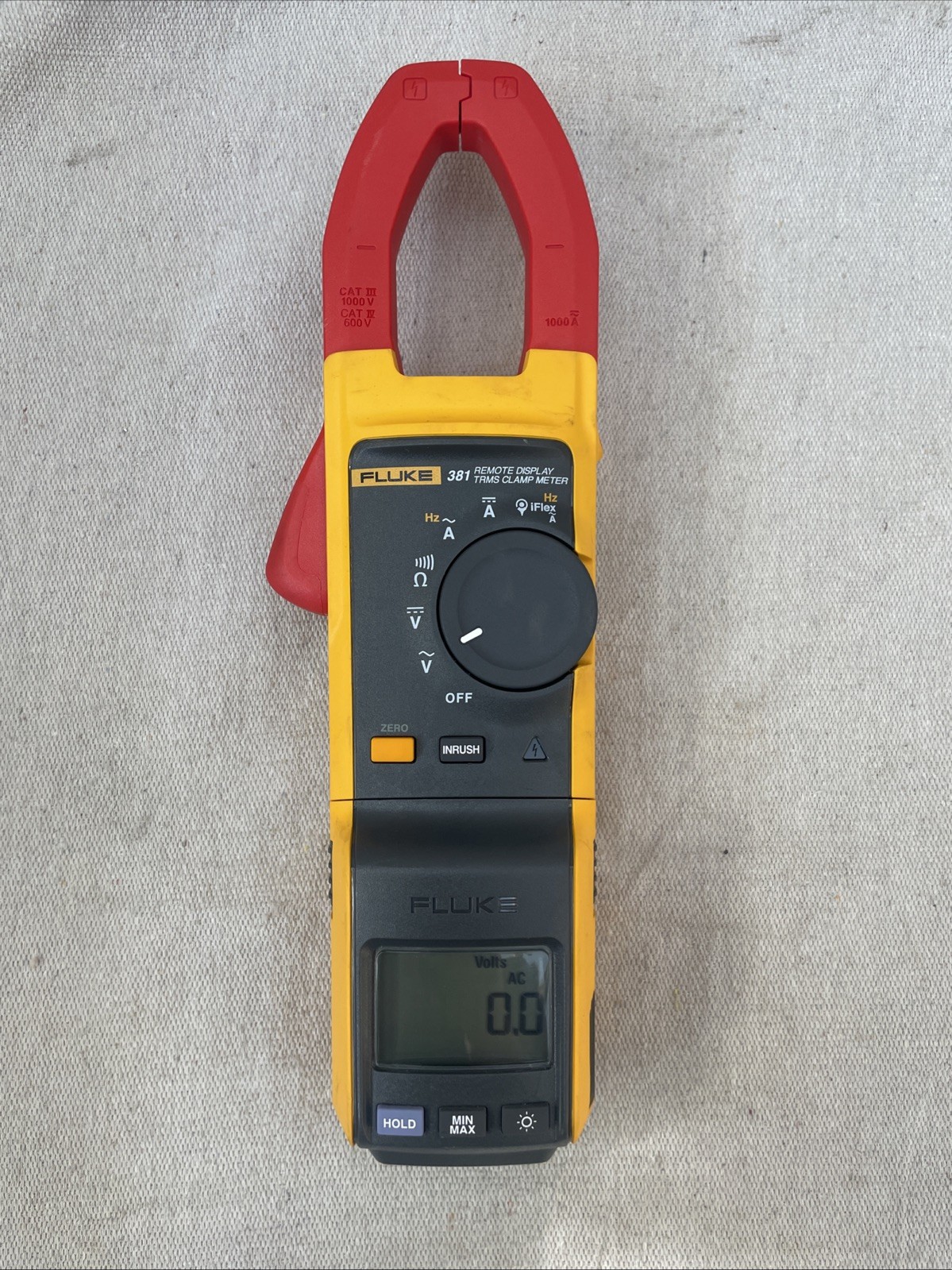 Fluke 381 Remote Display True RMS Clamp Meter Auto-Ranging Backlight 1000V 1000A