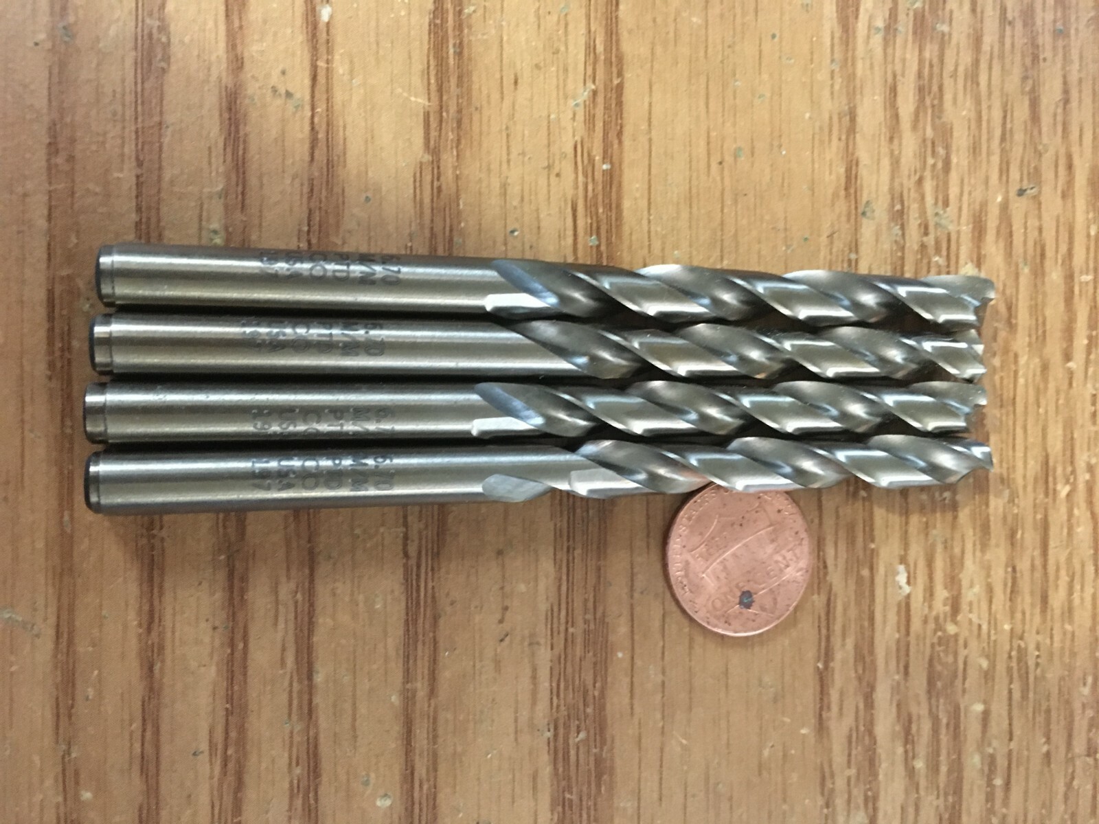 (4) 6.70mm x 101mm OAL Cobalt 135° Bronze Finish Type J Jobber Drill