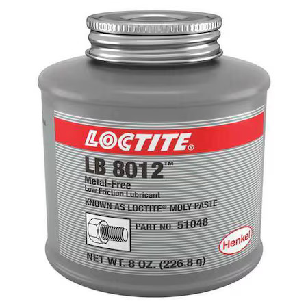 Loctite 234227 Anti Seize, Moly Paste, 8Oz. Brush Top Can Lb 8012(Tm) Moly Paste
