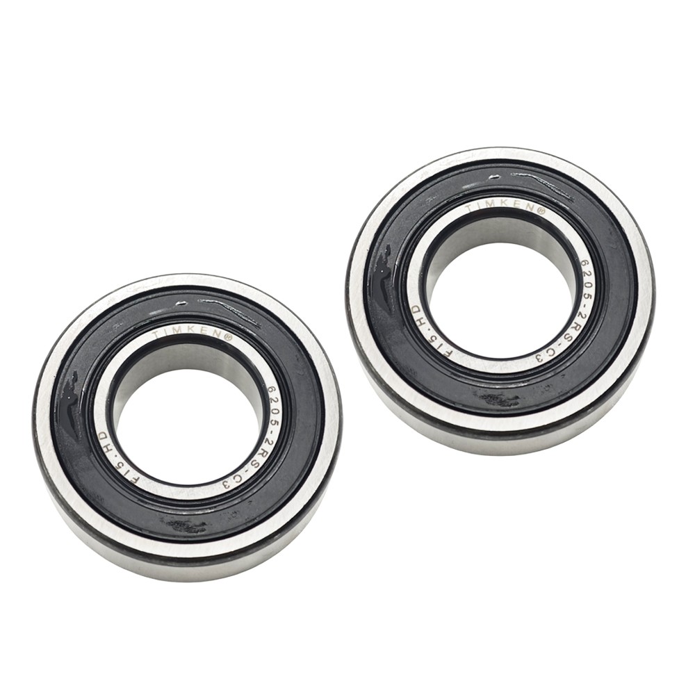 2 PACK Double Rubber Seal Bearings 6205RS Fit For TIMKEN 6205-2RS C3 25X52X15MM