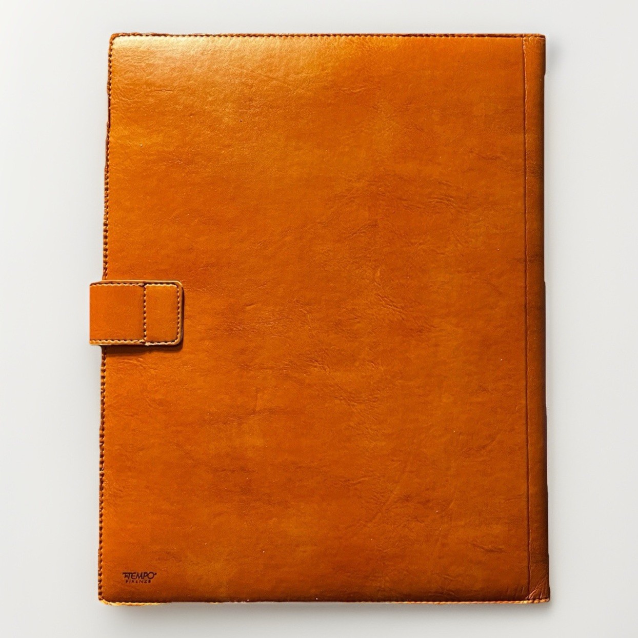 inTEMPO Firenze Italian Leather Padfolio Columbia University Made In Italy