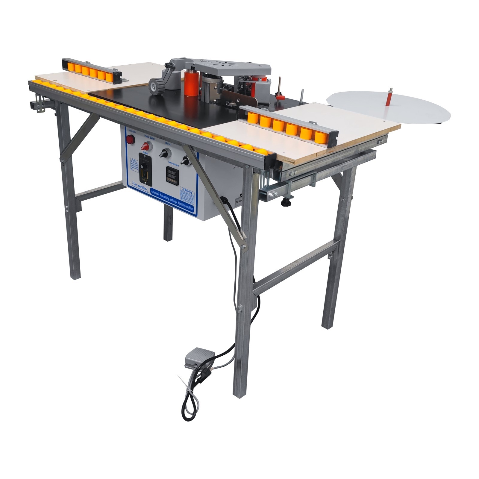 Curved Straight Line Edge Banding Machine 0.275-1.96″ Edge Height 0-6/min 110V
