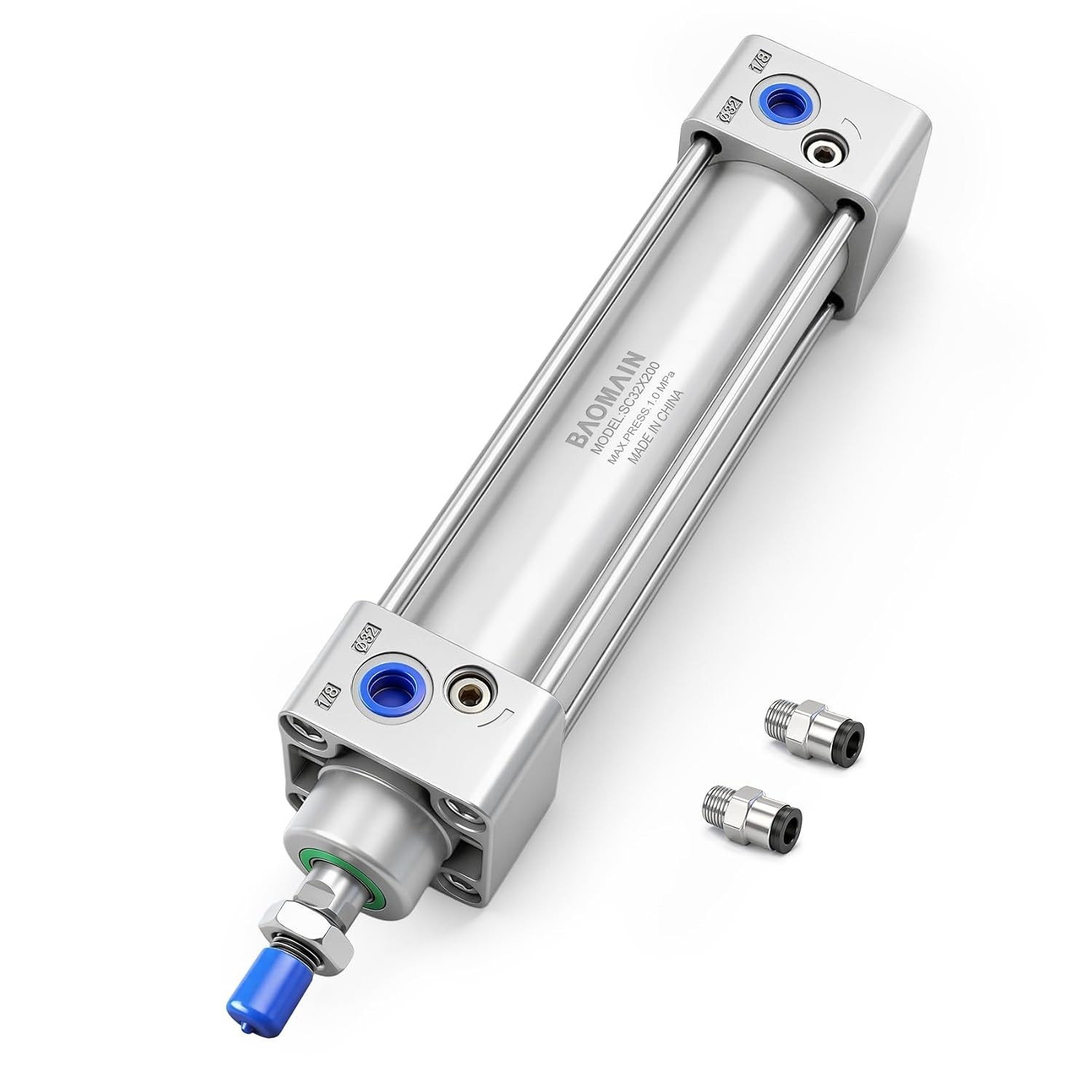 Robust Aluminum Alloy Pneumatic Cylinder – 1-1/4″ Bore, 7.87″ Stroke Efficiency