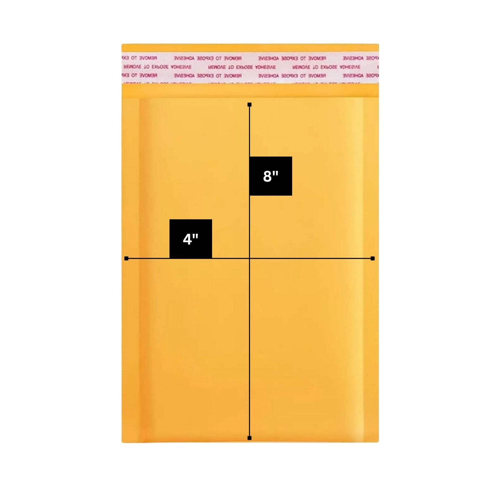 4 x 8 inches Brown Self Sealing Padded Bubble Mailer Envelopes: 3CT
