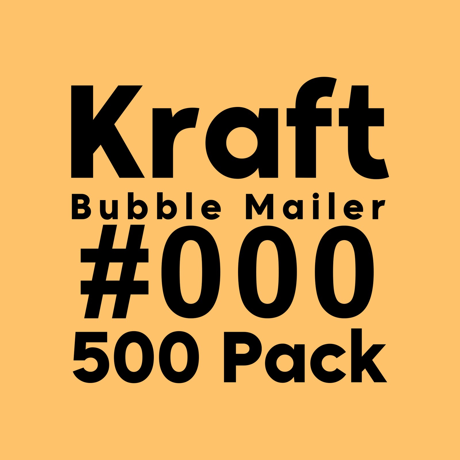 500 Pack Made In USA Kraft Bubble Mailers Number #000 4×8 Inches Shipping Padded