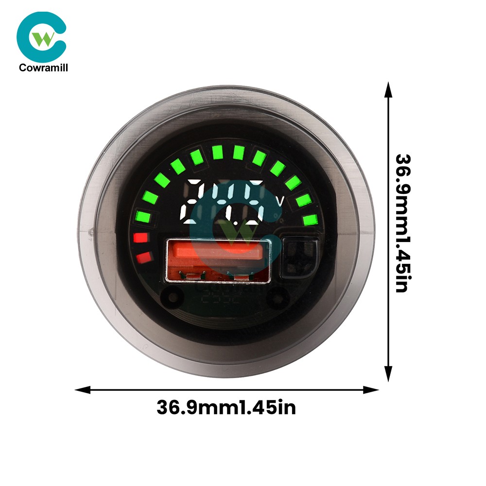 DC 7-30V Waterproof Digital Voltage Battery Capacity Level Indicator Voltmeter