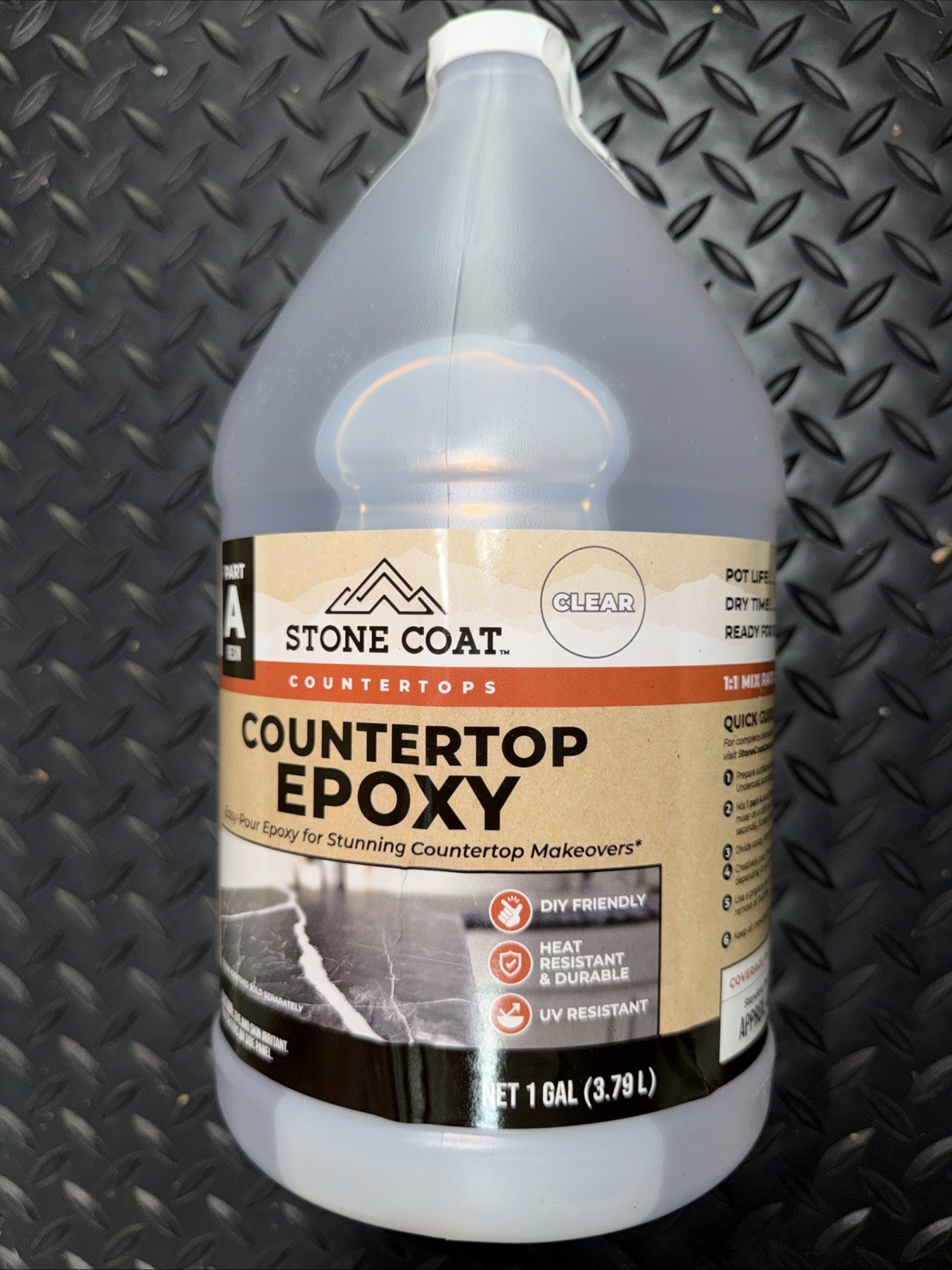 Stone Coat Countertops Epoxy Resin Part A Clear 1 Gallon***FAST FREE SHIPPING***