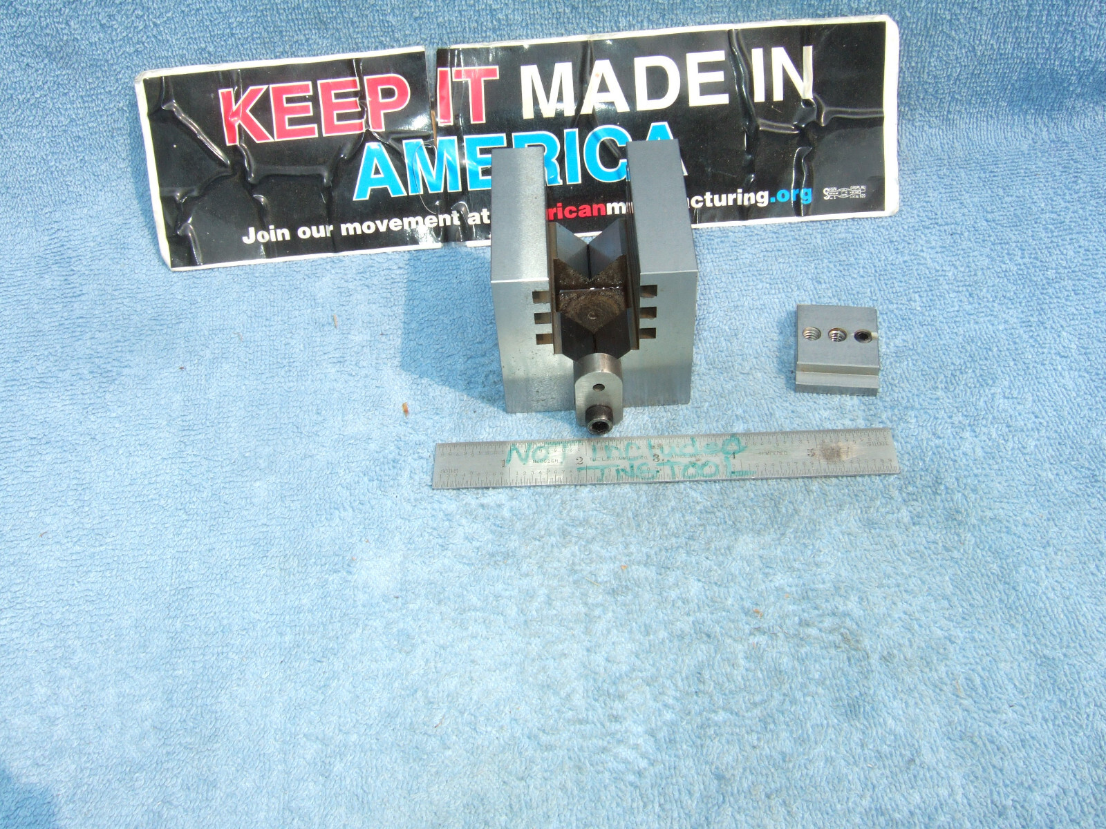 HERMANN SCHMIDT TYPE UCV W/CLAMP SQUARE GRIND V-BLOCK TOOLMAKER MACHINIST USED