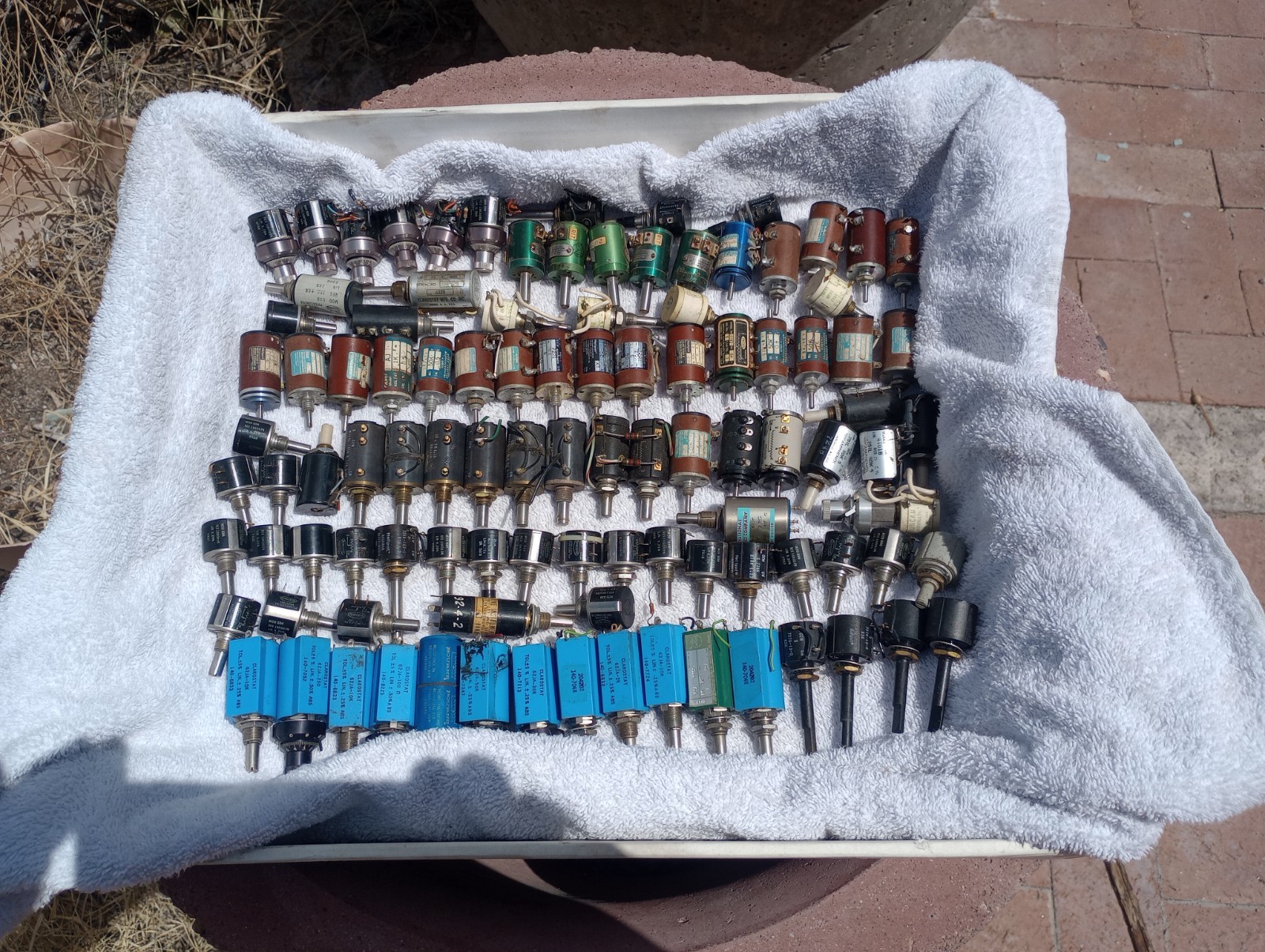 Bulk Lot of Vintage HeliPOT Potentiometer Mixed Makes & Models RADIO. SCOPES